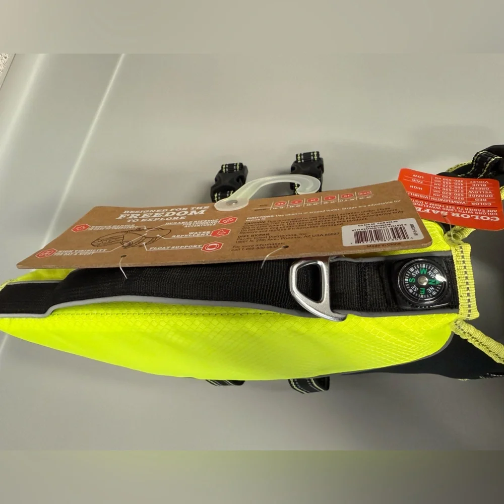 Arcadia‎ Trail Flotation Dog Harness High Visibility NEW Size Small Yellow